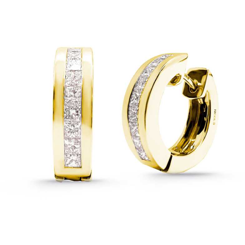 Pendientes Diamond Classic - pendientes de aro