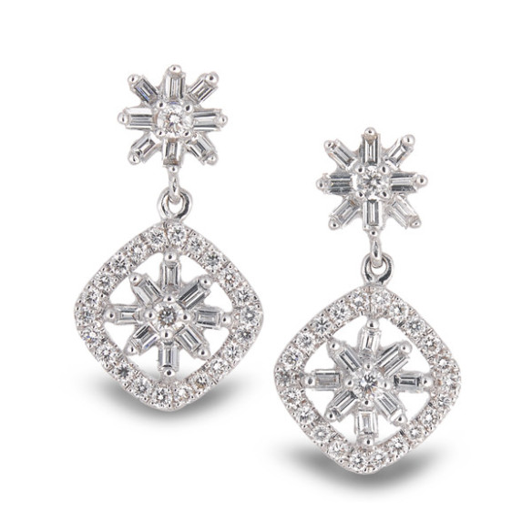 Diamond earrings SPRING TIME - Bride earrings