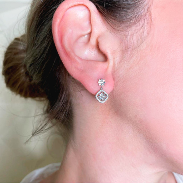 Orecchini di diamante - Orecchini della sposa