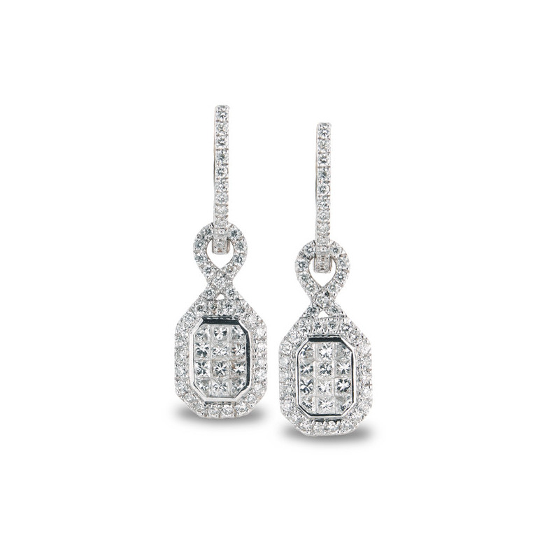 Pendientes Diamantes Square Removal - Boucles d'oreilles mariées