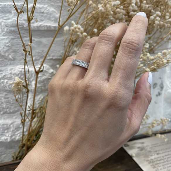 Diamond Ring ABELIA 0.39 White Gold - Engagement wedding rings