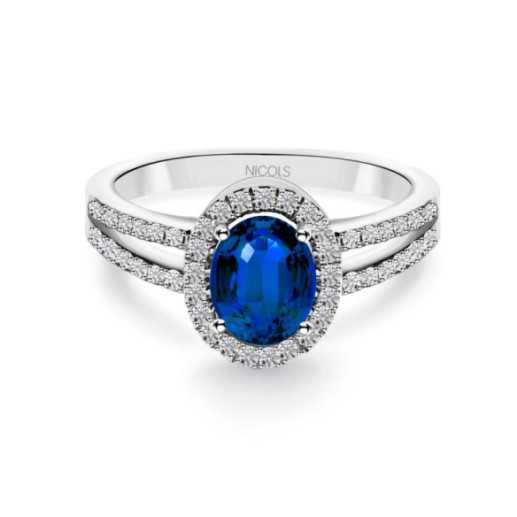 Anello Zafiro Orla Dalia 1.10 - Impegno di anniversario degli anelli