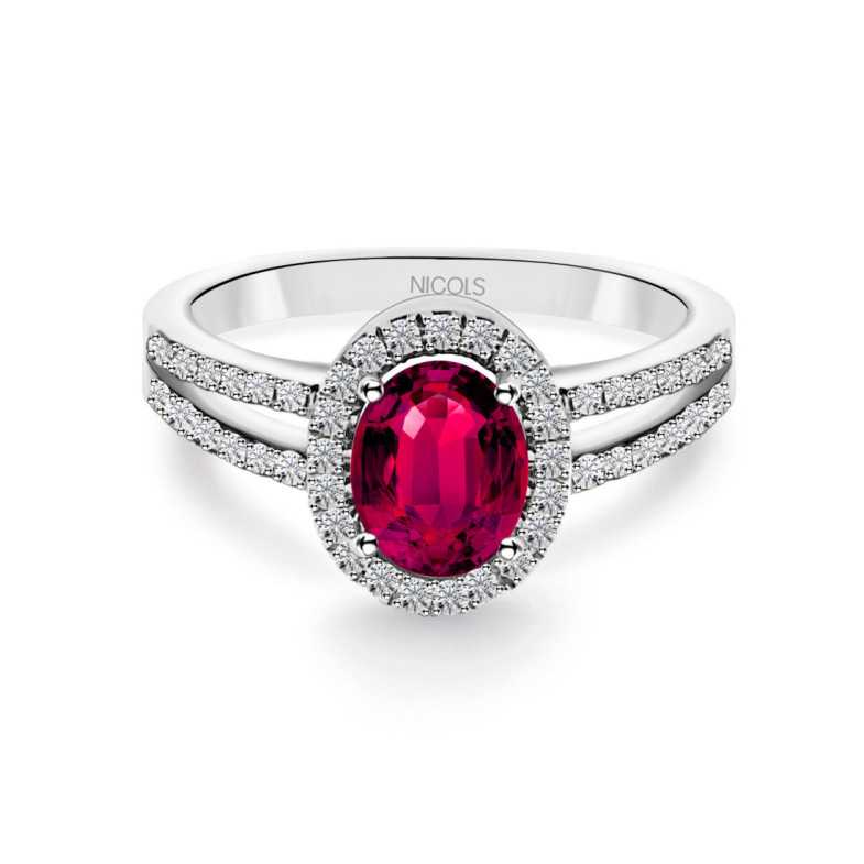 Dalia Ruby Ring 1.10 - Anniversary Rings