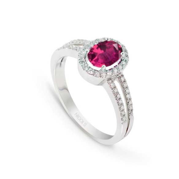 Dalia Ruby Ring 1.10 - Anniversary Rings