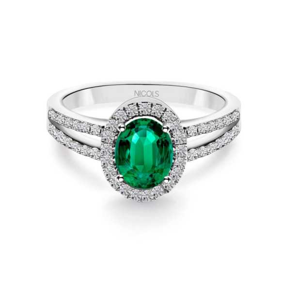 Ring Emerald Orla Dalia 0,80 - RINGE