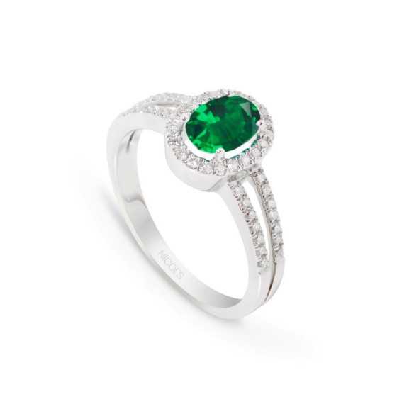 Ring Emerald Orla Dalia 0,80 - RINGE
