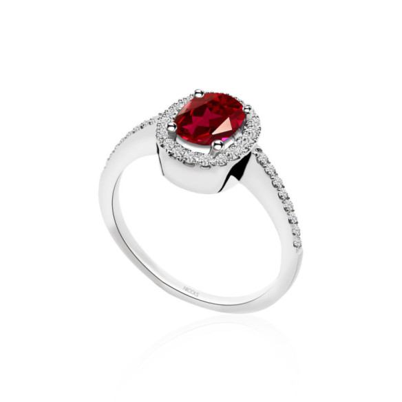 Anillo Rubi Orla Dalia 0.90 - Anillos de Rubí
