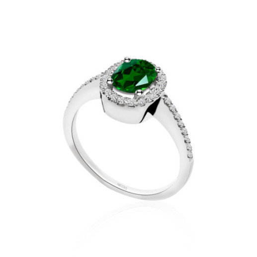 Smaragdring Orla Dalia 0.90 - Smaragdringe 2