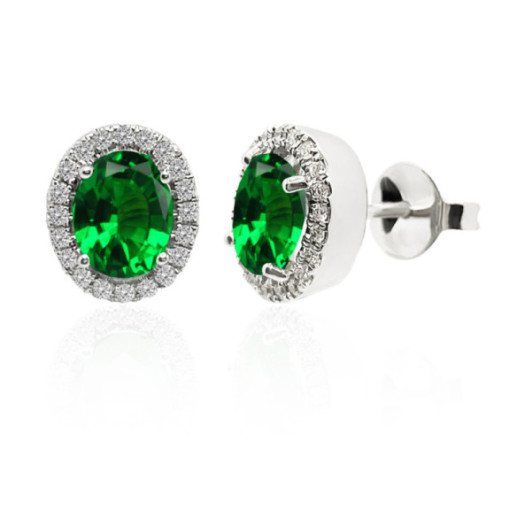 Brincos Esmeralda Orla Dalia 1.80 - Brincos Esmeralda