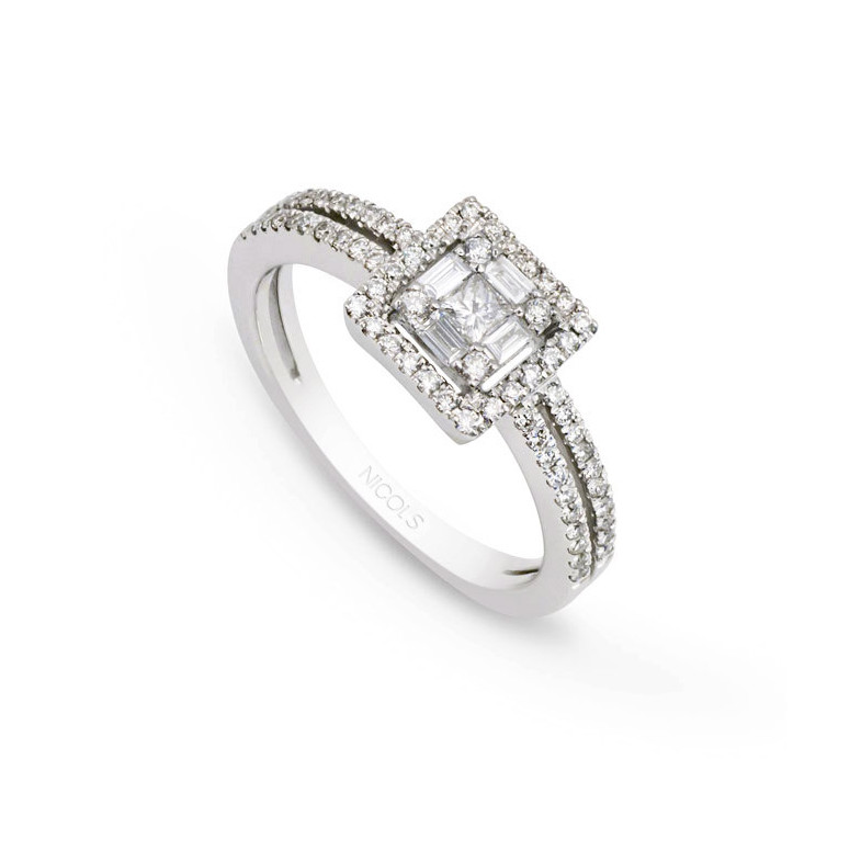 Anillo Diamantes Electra 0.46 - La princesse