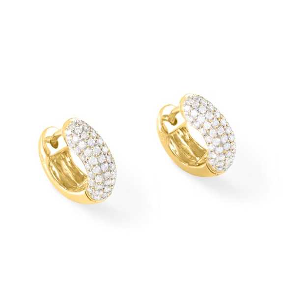 Pendientes Aro Diamantes Diamond Classic - pendientes de aro