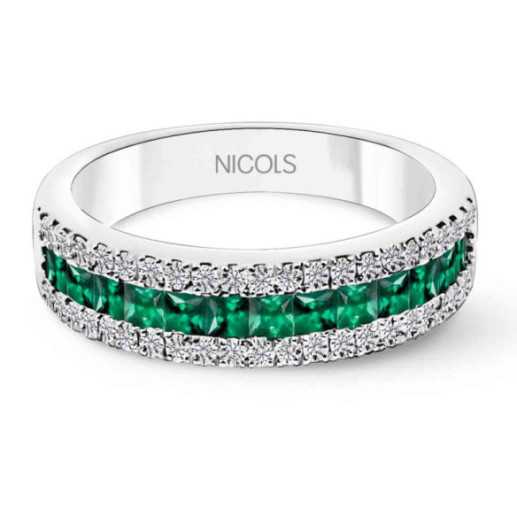 Emerald Princess Ring e Amelia Diamonds 0.30 - ANELLI