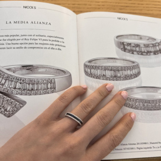 Sapphires Ring Baguette Alliance Amelia - Sapphire rings 2