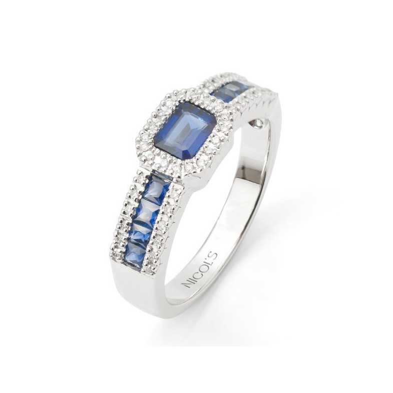 Anello diamante colore diamante - Anelli zaffiro