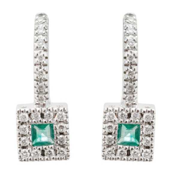 Pendientes Diamond Colour - Pendientes de Esmeraldas