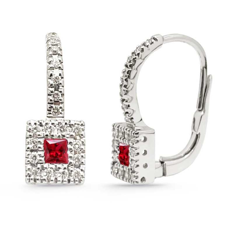 Brincos Cor Diamante - Brincos de Rubi