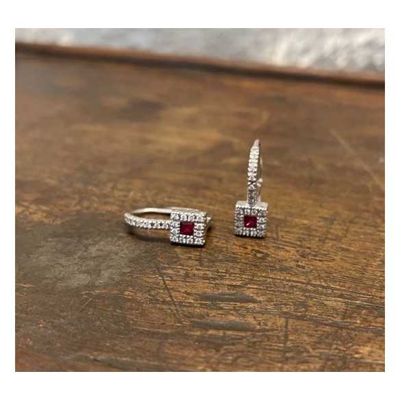 Diamantfarbene Ohrringe - Rubi-Ohrringe