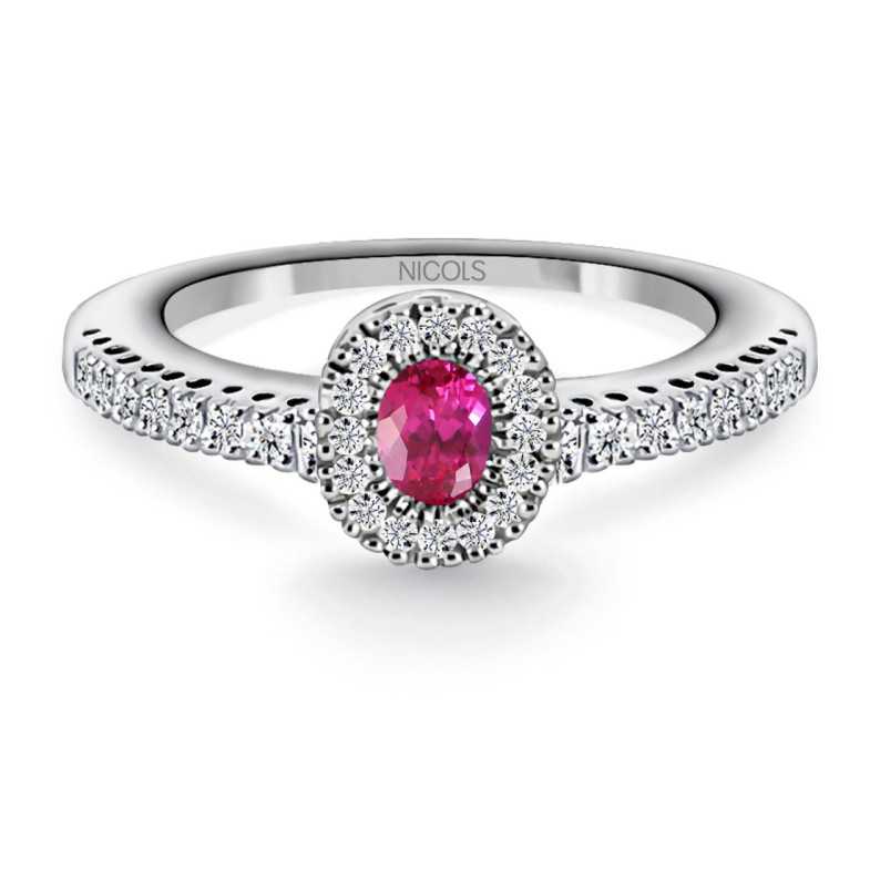 Anello di colore diamante - Anelli di rubino
