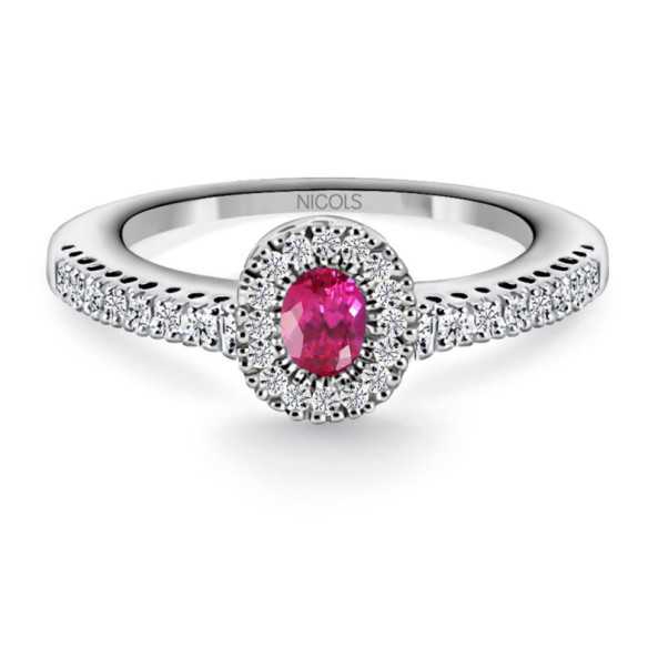 Anillo Diamond Colour - Anillos de Rubí