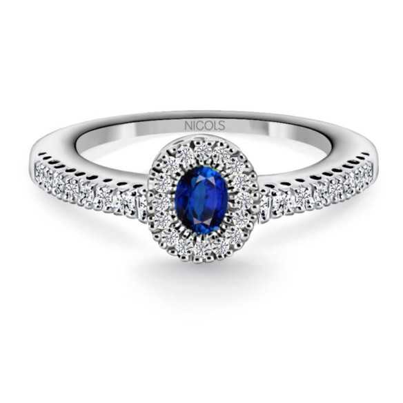 Anillo Diamond Colour - Anillos de Zafiro