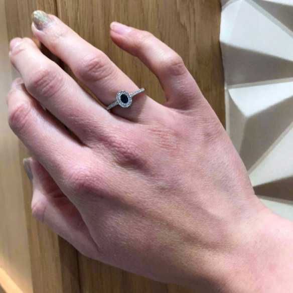 Diamantfarbenring - Saphiringe