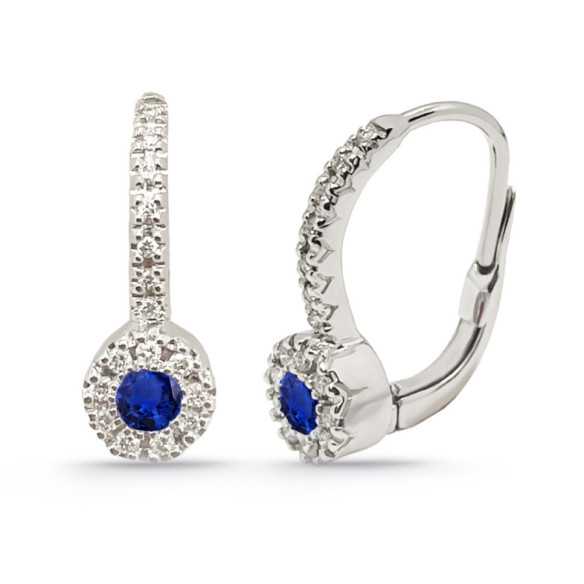 Pendientes Diamond Colour - Pendientes de Zafiro