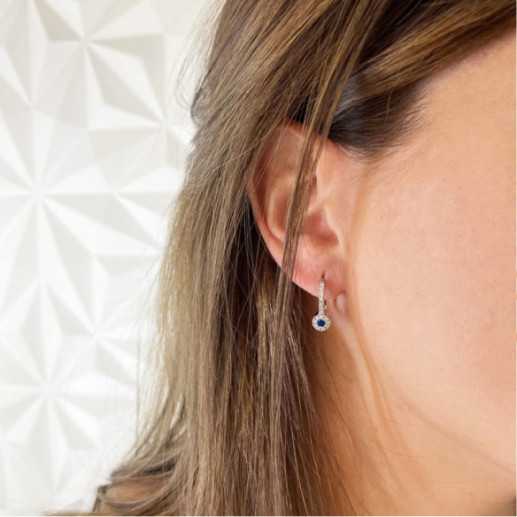 Pendientes Diamond Colour - Pendientes de Zafiro 2