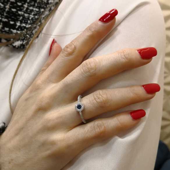 Color Diamond Ring - Sapphire rings