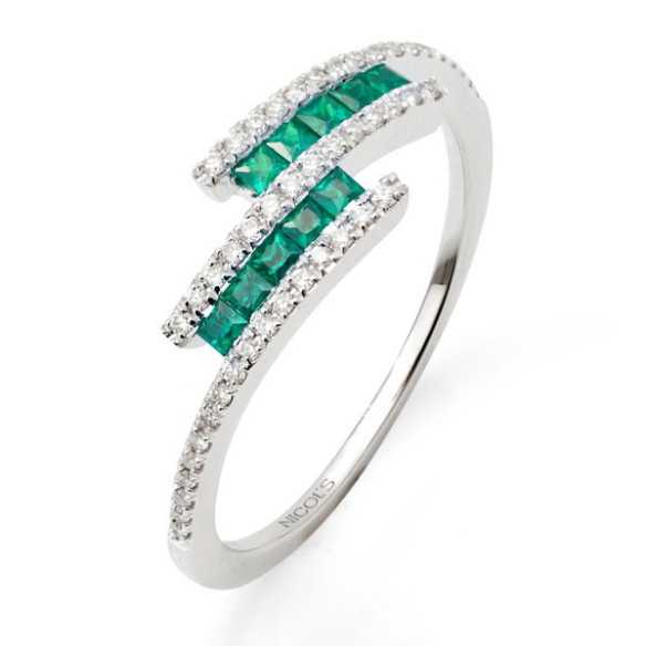 Ringe und Emeralds Amelia 0.33 - Smaragdringe