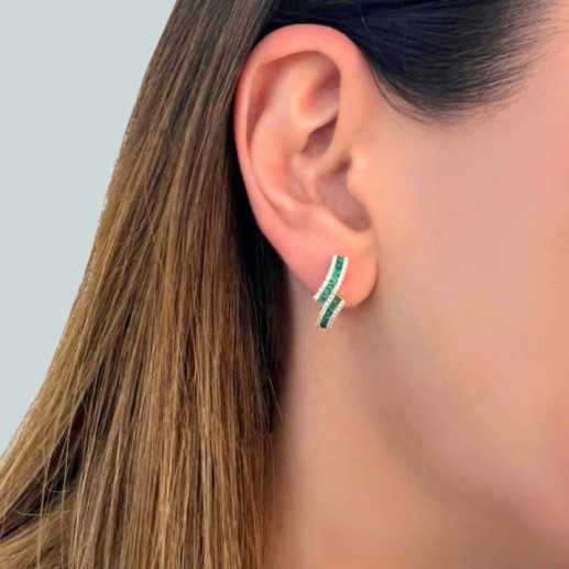 Pendientes Diamond Colour - Pendientes de Esmeraldas 2