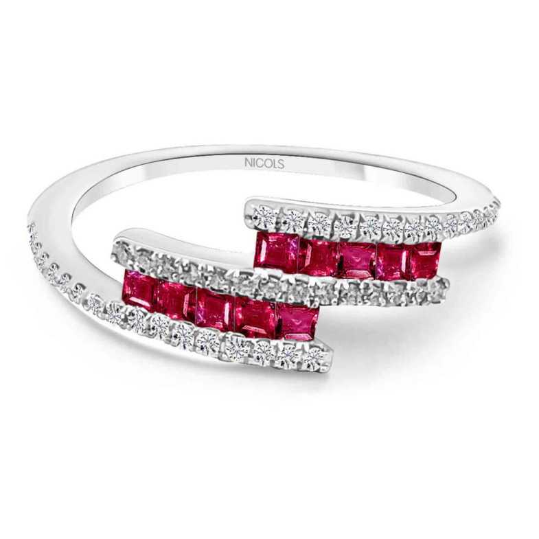 Diamant Ring et Rabbis Amelia 0.39 - Bagues rubis