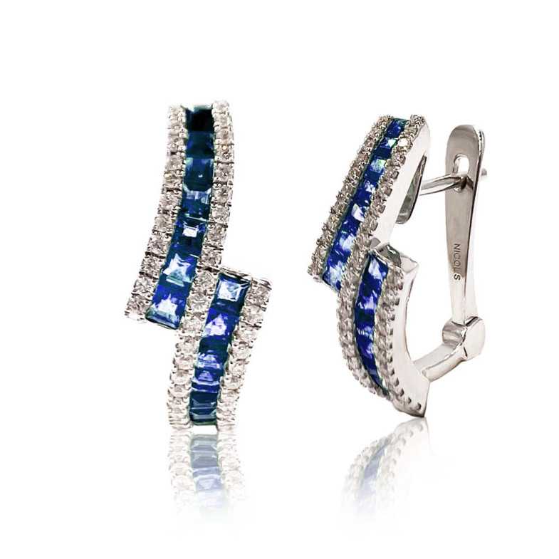 Pendientes Diamond Colour - Pendientes de Zafiro