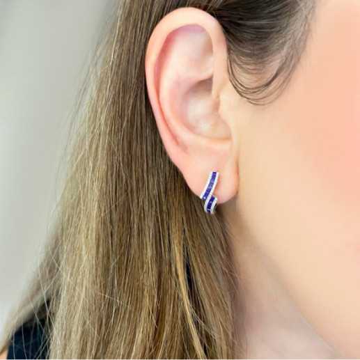 Pendientes Diamond Colour - Pendientes de Zafiro 2
