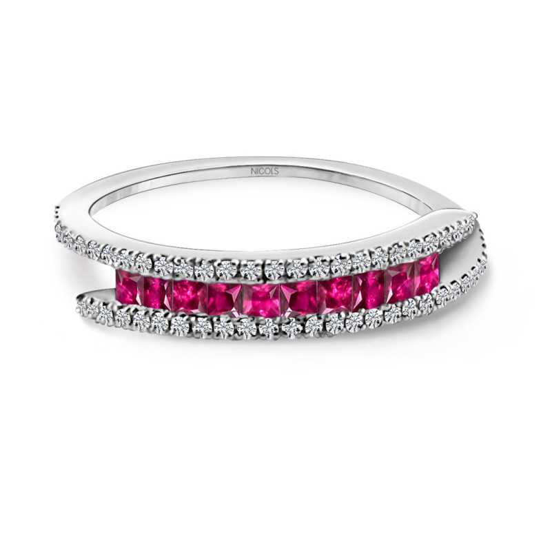 Anello Conigli e Diamanti Amelia 0.39 - ANELLI