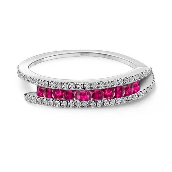 Anello Conigli e Diamanti Amelia 0.39 - ANELLI