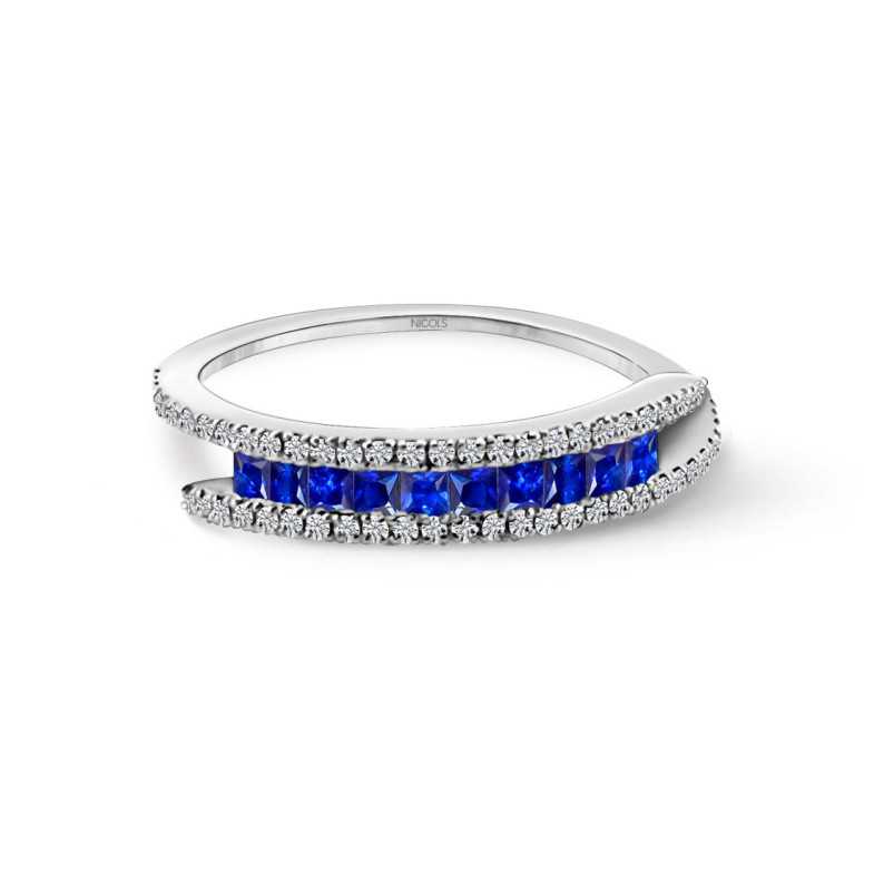 Amelia Diamond Ring 0.35 - Saphiringe