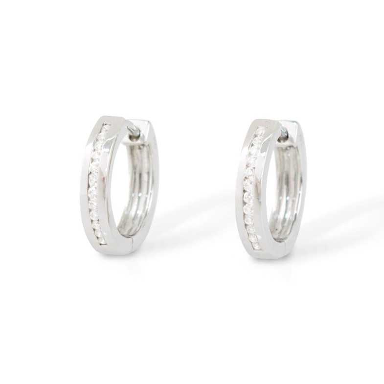 Pendientes Diamond Classic - pendientes de aro