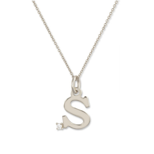 Collar Inicial S Dot Diamond - Letras Iniciales 2