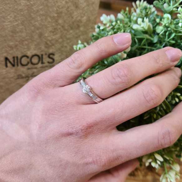 Emily Diamond Ring White Gold 0.50ct - Anniversary Rings