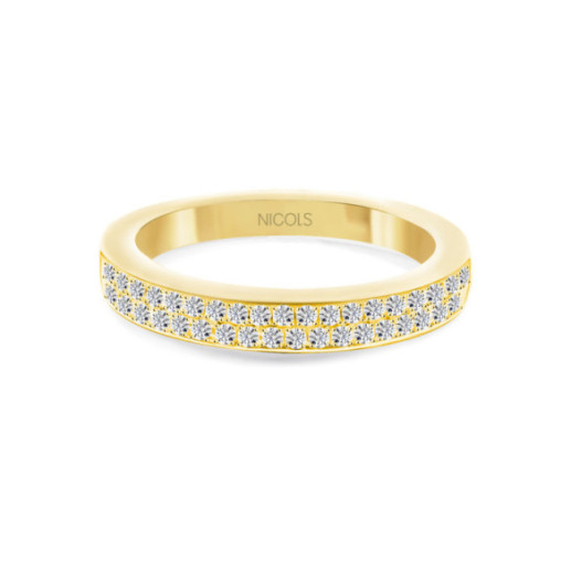 Anillo Diamantes Azalea 0.35 Oro Amarillo - Alianças de Compromisso