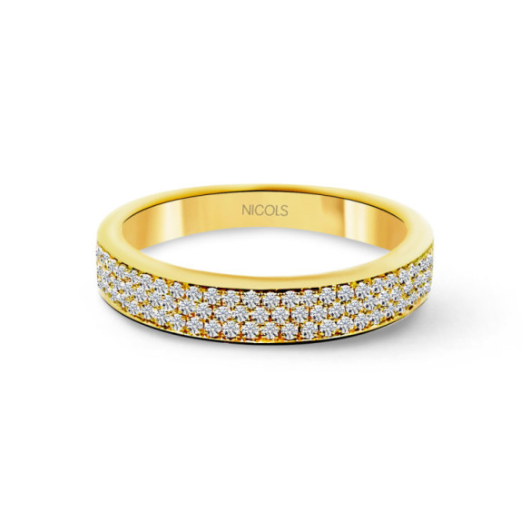Azalea Diamond Ring 0.50 Yellow Gold - Brilliant Cut Wedding Ring