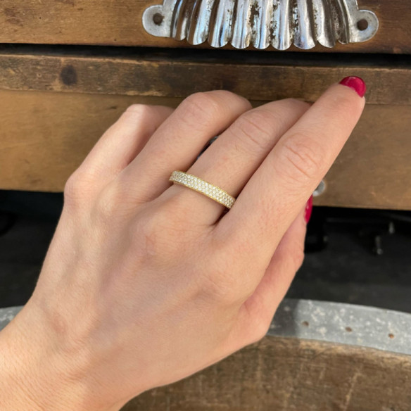 Azalea Diamond Ring 0.50 Yellow Gold - Brilliant Cut Wedding Ring