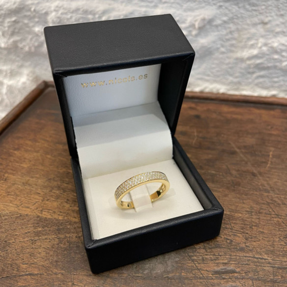 Azalea Diamond Ring 0.50 Yellow Gold - Brilliant Cut Wedding Ring