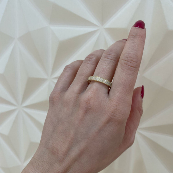 Azalea Diamond Ring 0.50 Yellow Gold - Brilliant Cut Wedding Ring