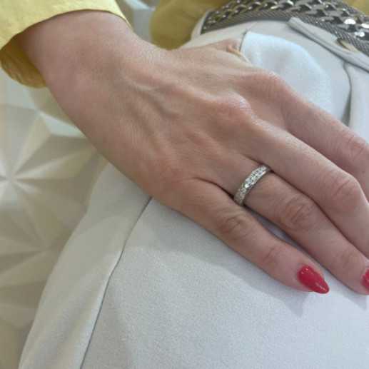 Chloe Diamond Ring 0.45 White Gold - Brilliant Cut Wedding Ring 2
