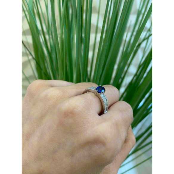 Lola Safira e Anel de Diamante 1.00 - Anéis de safira