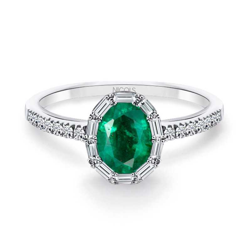 OVAL COLOR Emerald Ring - Emerald rings