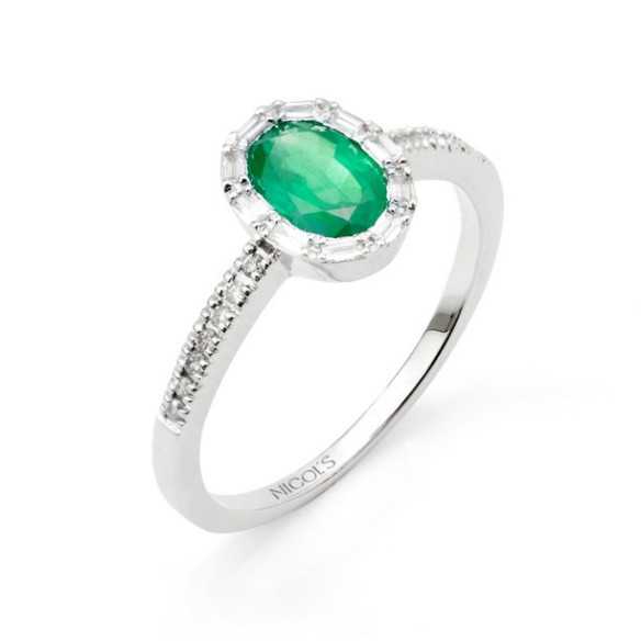 OVAL COLOR Emerald Ring - Emerald rings