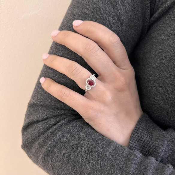 Anillo Rubí Diamond Colour - Anillos de Rubí