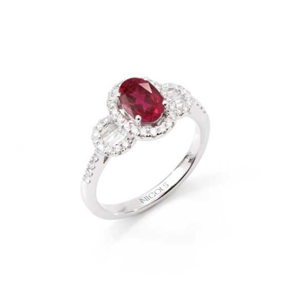 Ruby Ring DIAMOND COLOR - Ruby Rings